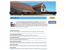 Tablet Screenshot of leecountyhdc.org